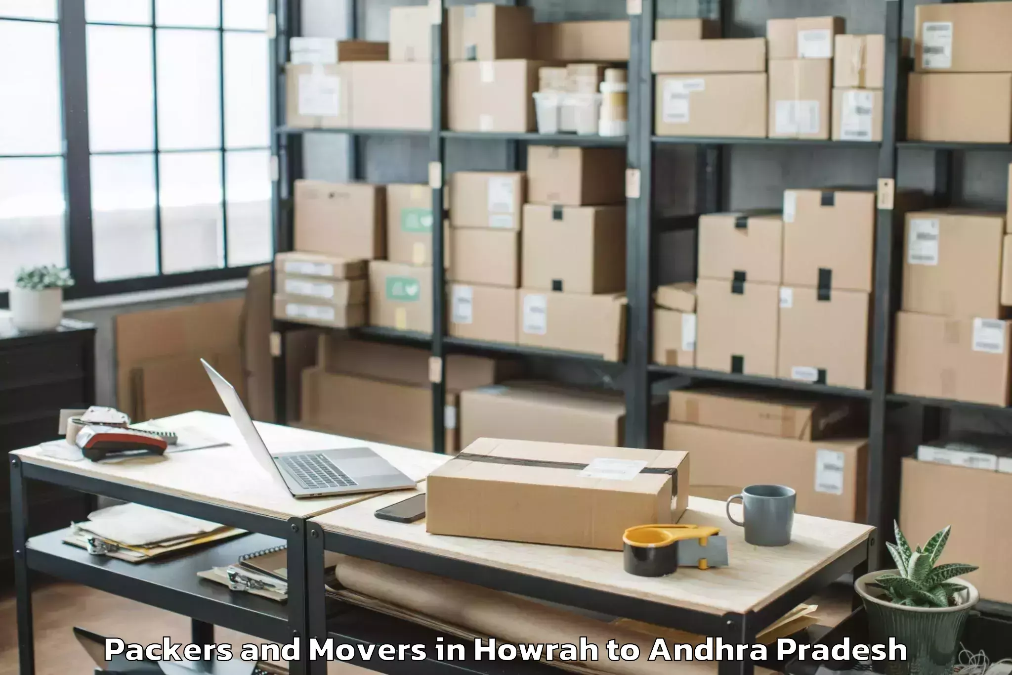 Trusted Howrah to Nuzvid Packers And Movers